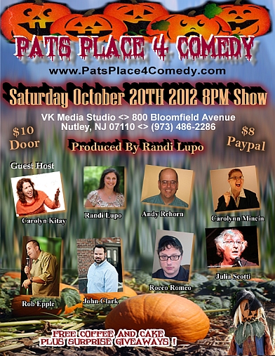 Pats Place October 2012 Poster